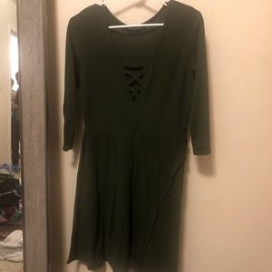 Charlotte Russe Olive Green Dress